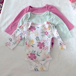 BUNDLE • 3 long sleeve onesies